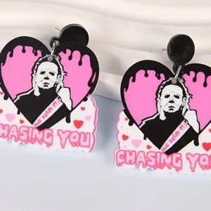 Michael Meyers Chasing You Halloween Earrings